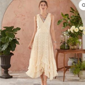 Sundance Cream Lace High-Low Dress